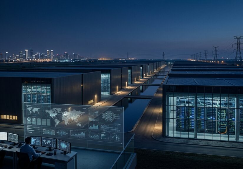 AI data center infrastructure representing the rapid growth of artificial intelligence spending in 2026