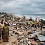 La Pleasure Beach demolition in Accra, Ghana