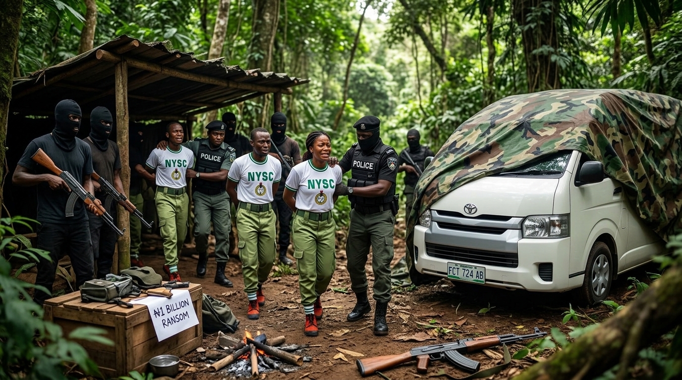 Police search operation for abducted NYSC members in Imo State Nigeria